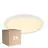 Confezione Multipack 3x Nordlux Bulkhead LED Oja 29 Bianca 18W 1700lm - 827 Bianco Molto Caldo | A 3 Livelli Dimmerabile - IP20