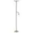 Eglo Lampada da terra Conivarino Acciaio Brushed Ottone, Nero 30.5W 3150lm - 827 Bianco Molto Caldo | Dimmerabile