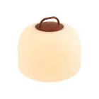 Nordlux Lampada Da Tavolo Kettle To-Go Portable Batteria Rosso 6.8W 450lm - 827 Bianco Molto Caldo | A 3 Livelli Dimmerabile 