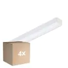 Confezione Multipack 4x Philips Reglette LED CoreLine Bianca 17W 2400lm - 865 Luce Del Giorno |60cm - - Sostitutiva 2x18W