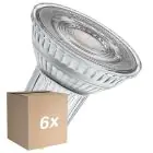 Confezione Multipack 6x Osram LED Superstar Riflettore Faretti GU10 PAR16 6W 575lm 120D - 927 Bianco Molto Caldo | Miglior Resa Cromatica - Dimmerabile - Sostitutiva 46W